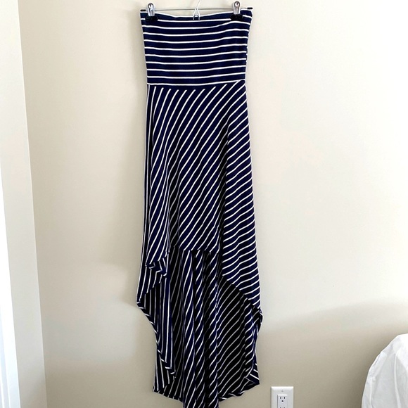 Strapless High-Low Dress - Picture 1 of 4